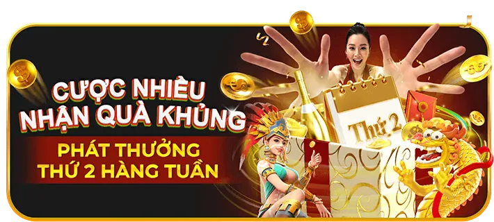 Thưởng nạp tiền VIP hàng tuần